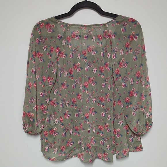 NWT Hollister Floral Blouse - Picture 5 of 7